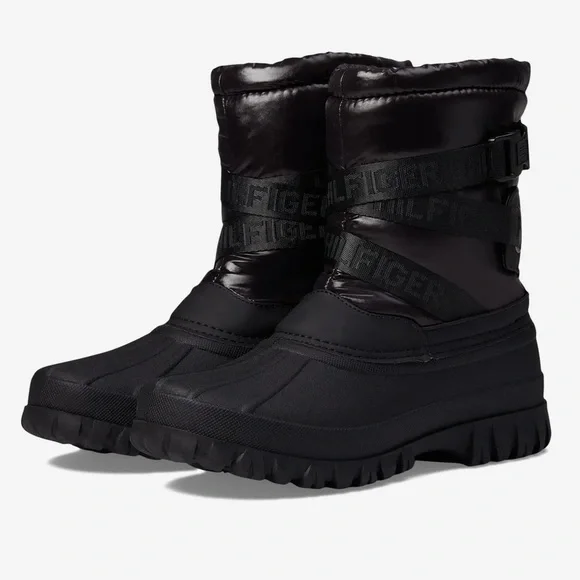 Black Boots, Tommy Hilfiger, Size 7M, Never used, new without tags 🏷️ - Picture 1 of 14